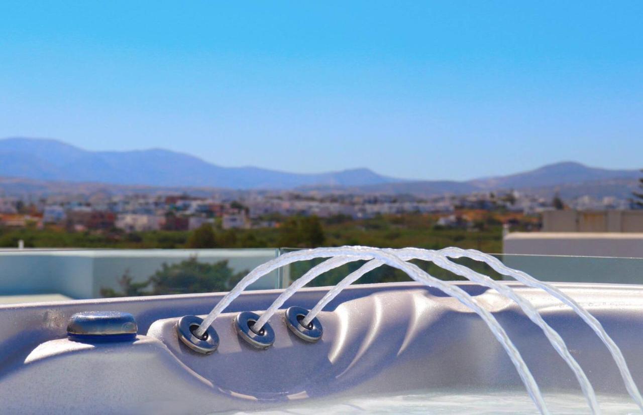 Beach Apartment Thalia With Hot Tub And Sea View Agios Prokopios  Esterno foto