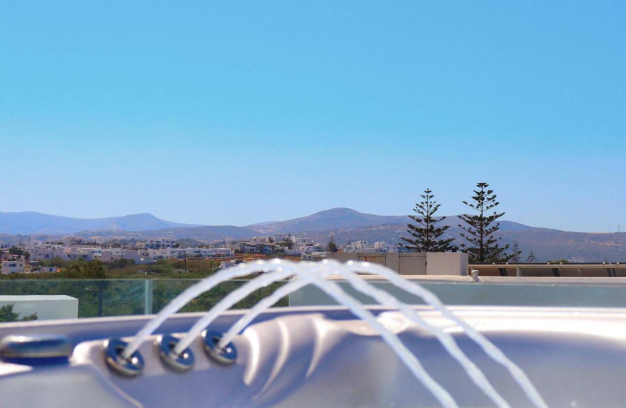 Beach Apartment Thalia With Hot Tub And Sea View Agios Prokopios  Esterno foto